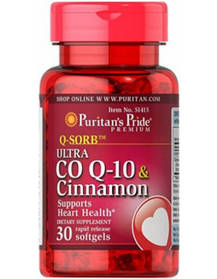 Puritan's Pride CO Q-10 with Cinnamon 30 caps