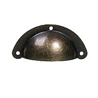 Ручка для шкатулок, Металевий сплав, Антична бронза, 49 мм x 22 мм