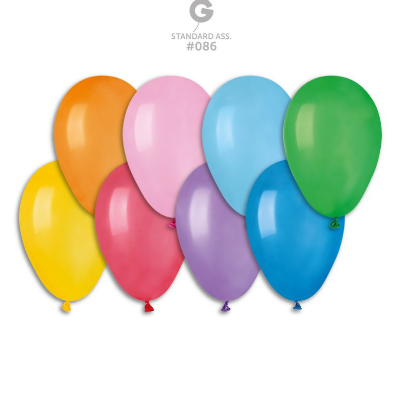 Повітряні кулі асорті пастель 7" (19 см) Gemar
