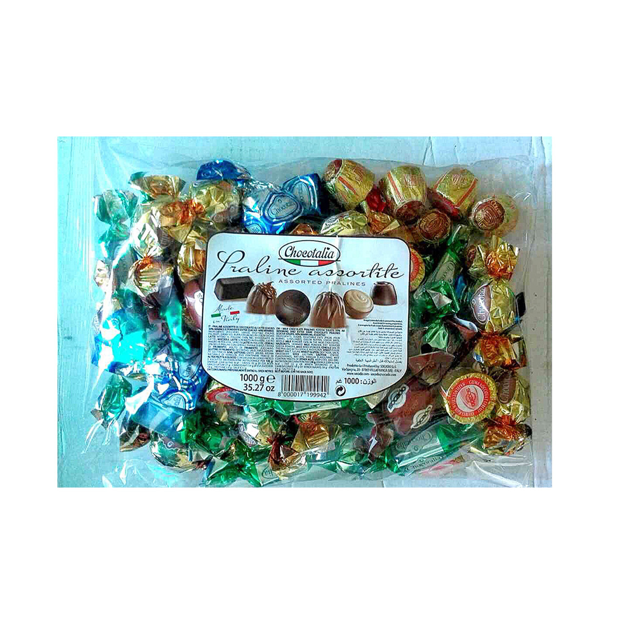 Шоколадні цукерки «Chocotalia Praline Assortiti» 1000 g. Італія