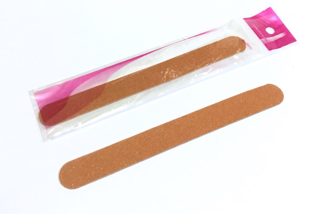 Пилочка для нігтів, тонка, коричнева
