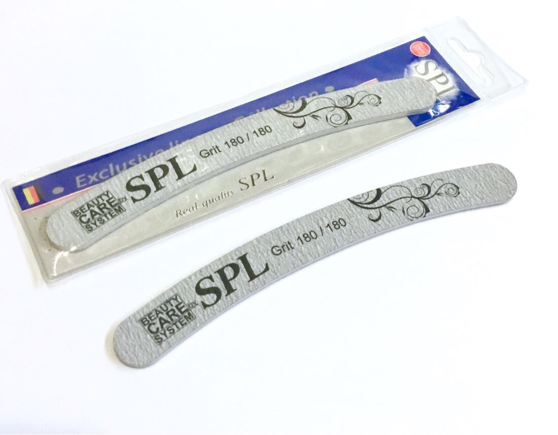 Пилочка для нігтів SPL ZF-302, бумеранг 180/180