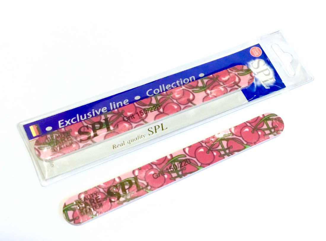 Пилочка для нігтів SPL SF-701, овальна із запахом вишні 150/220