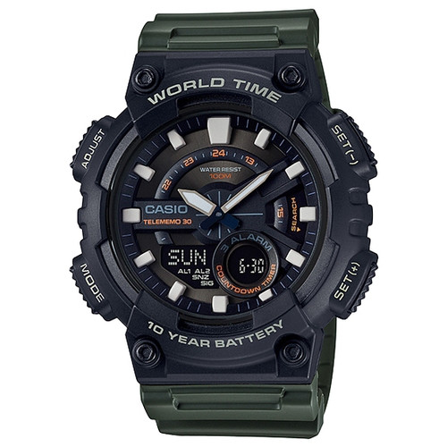 Чоловічий годинник Casio AEQ-110W-3AVEF