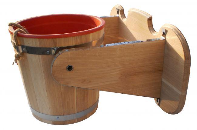 Відро - водоспад 10л.(дуб) з пластмасовою вставкою