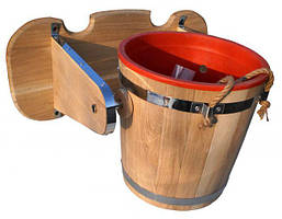 Відро - водоспад 10л.(дуб) з пластмасовою вставкою, фото 5