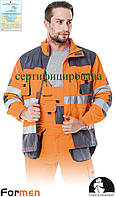 Куртка FORMEN с сигнальными вставками мужская рабочая Lebber&Hollman Польша (спецодежда рабочая) LH-FMNX-J PSB