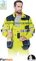 Куртка FORMEN сигнальная рабочая Lebber&Hollman Польша (сигнальная спецодежда рабочая) LH-FMNX-J YGS