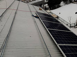 Установка фотомодулей JA SOLAR JAP6 60-265 на крышу