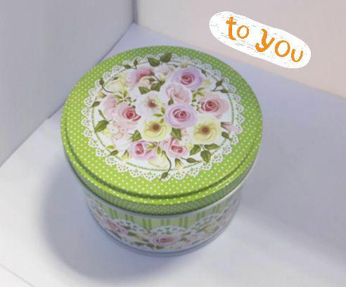 Жерстяна банка Троянда мятна, 99*68мм