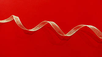 Стрічка органза 7 мм кремова