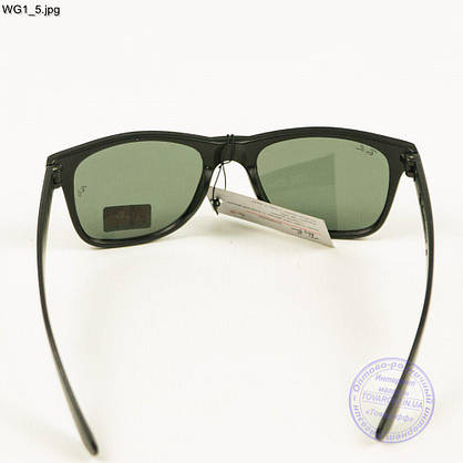 Оптом сонцезахисні окуляри Ray-Ban Wayfarer унісекс зі скляною лінзою - WG1, фото 6