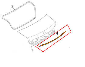 Декоративна планка кришки багажника CHROM BMW 7-серії G12 Нова Оригінальна 