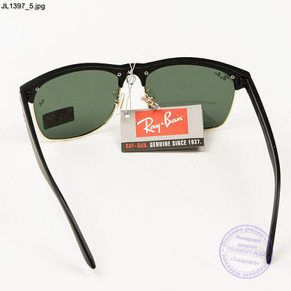 Оптом солнцезащитные очки Ray-Ban Clubmaster со стеклянной линзой - JL1397, фото 3