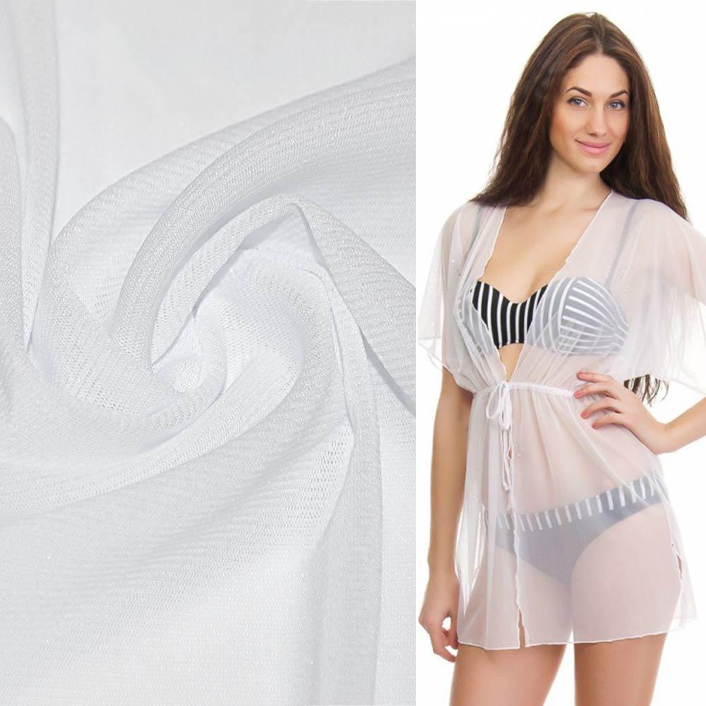 Сітка стрейчева щільна біла ш.160