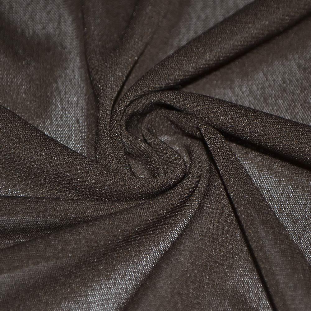 Сітка стрейчева щільна коричнева темна ш.160