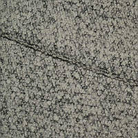 Лоден букле велике пальтовий меланж молочно-чорний, ш.150