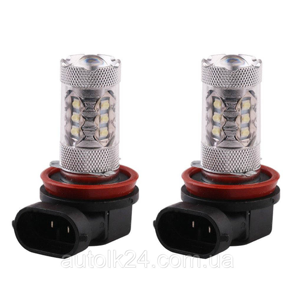 LED автолампи H11 6000K 80W 12V