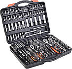 Набор насадок торцевых CRV с трещотками 1/4'', 3/8'', 1/2'' 171шт. вкейсе