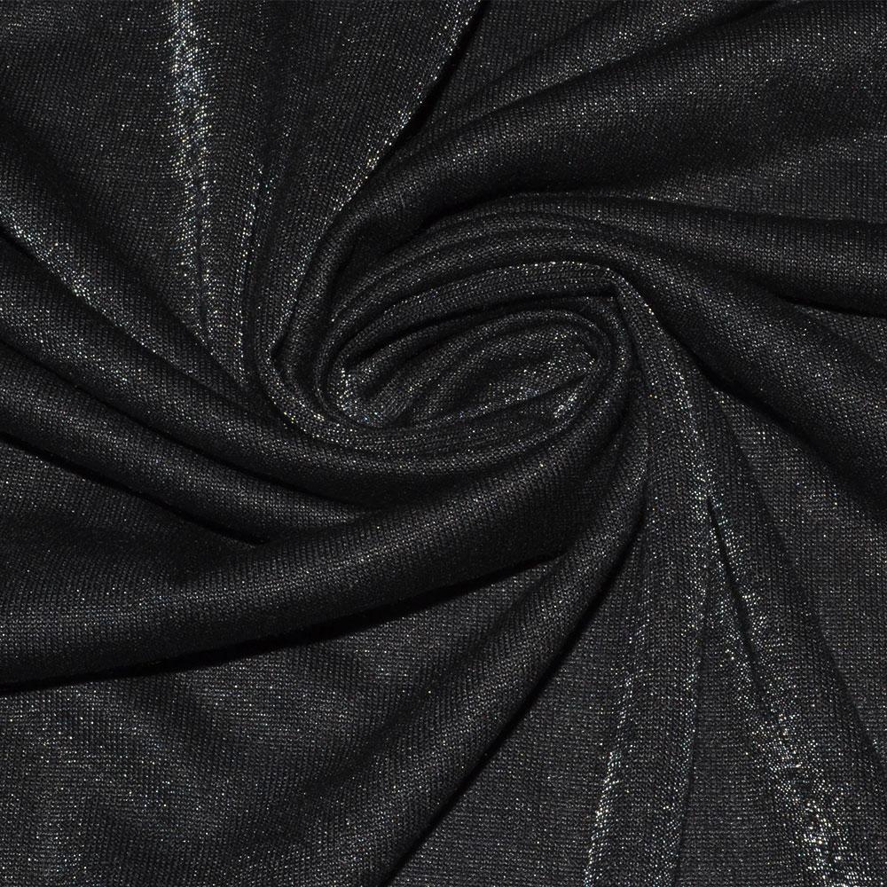 Трикотаж віскозний з поліамідом переливи чорний ш.148
