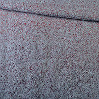 Лоден букле велике з ворсом пальтовий омбре червоно-блакитний, ш.150