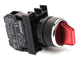 Перемикач 0-1 з фіксацією (1но) червоний