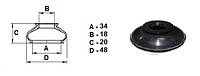 Пыльник универсальный для шаровой опоры, рулевого наконечника (18*34*20)