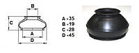 Пыльник универсальный для шаровой опоры, рулевого наконечника (19*35*28)
