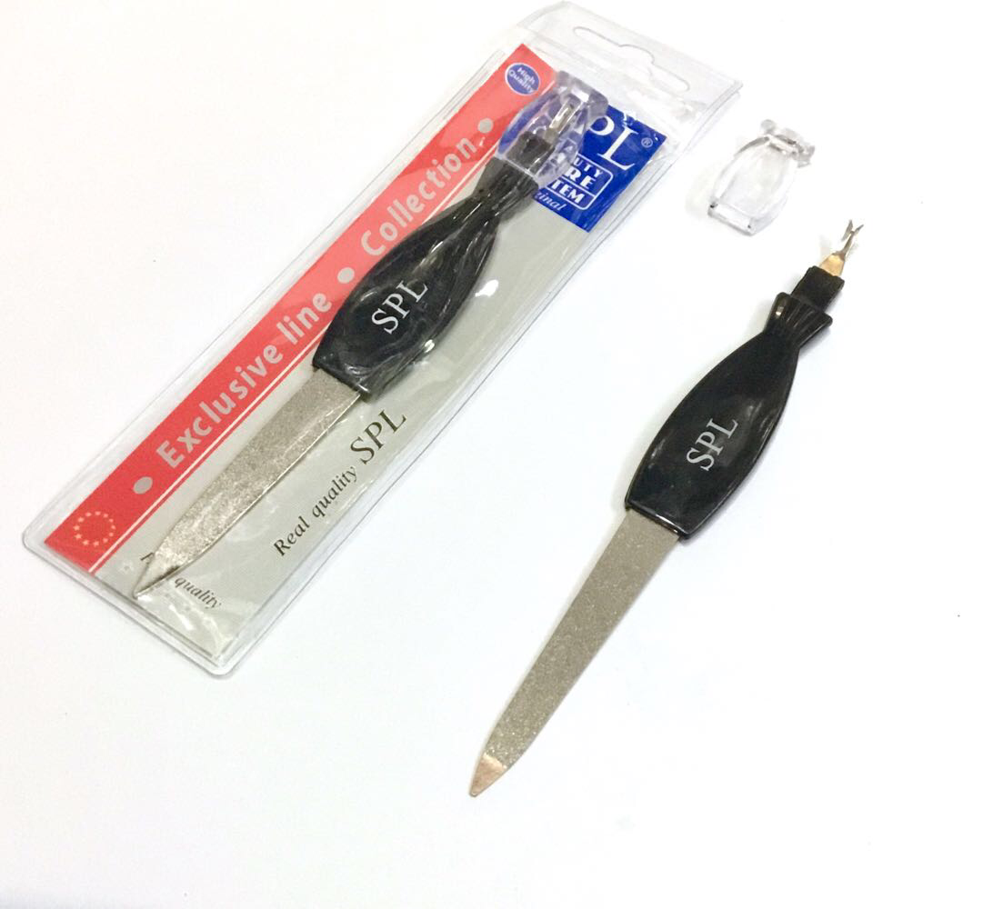 Пилочка для нігтів SPL 9679, 15.5 см із тримером для кутикул 2 в 1