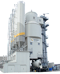 Серія бетонних змішувальних заводів баштового типу ELBA EMT