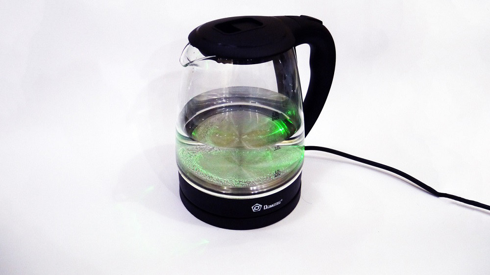 Электрочайник Domotec MS-8211 чайник стекло с RGB подсветкой - фото 2 - id-p668624277