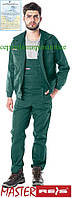 Костюм рабочий зеленый REIS Польша RAWPOL (комплект полукомбинезон и куртка рабочая) UM Z