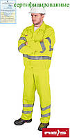 Комплект со светоотражающими полосами рабочий желтый REIS Польша (рабочая сигнальная одежда) UL Y