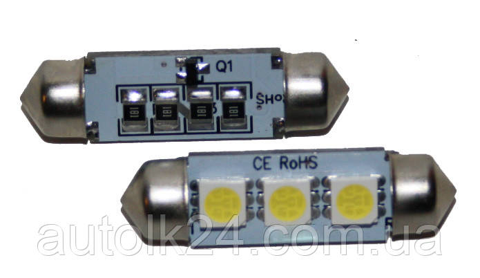 LED-лампа C5W CANBUS 36 мм 3 SMD5050 12V