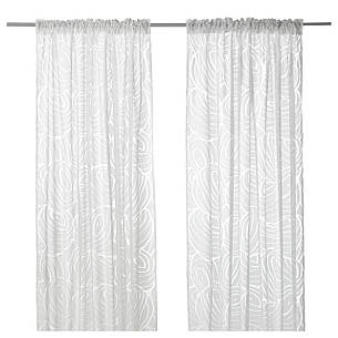 НОРДІС Гардини, 2 шт., білий, 145x300 см, 10295030, IKEA, ІКЕА, NORDIS, фото 2