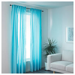 У іван Гардини, 1 пара, бірюзовий, 145x300 см, 20389330, IKEA, ІКЕА , VIVAN, фото 2