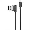 USB-кабель Hoco UPM10 (L-Shape) 1.2 метра, ОРИГИНАЛ, Чорний, фото 3