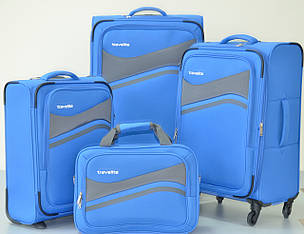 Сумка дорожня Travelite Wave S 4 колеса, синя, фото 2