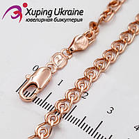 Ланцюжок позолота "лав" 0,5/55 см (медичне золото) Xuping