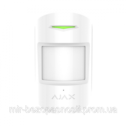 Беспроводной датчик движения и разбития стекла AJAX COMBIPROTECT (белый) с иммунитетом на домашних животных , фото 2