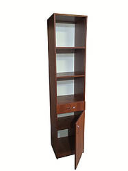 Стелаж офісний, відкритий пенал для документів з полками і висувною шухлядою 1820*500*360 мм. Шкаф вузький ЛДСП