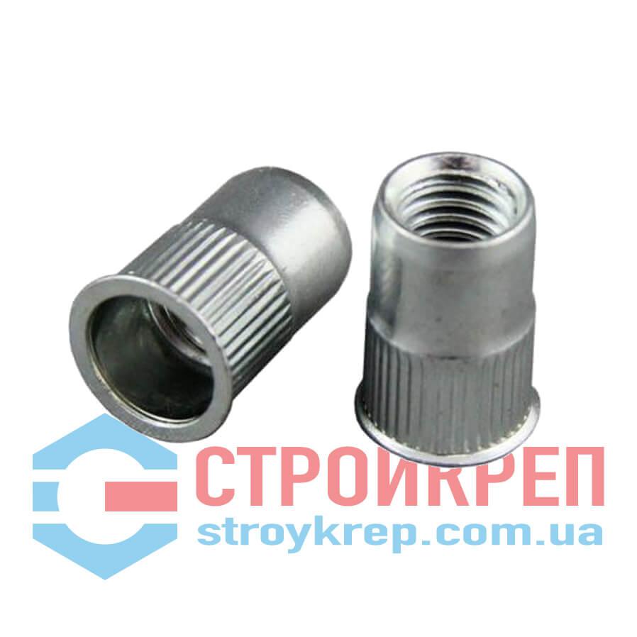 Гайка клепальная буртик, М4х11,6