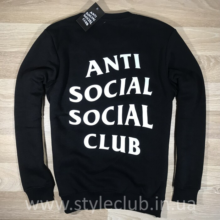 ASSC світшот чоловічої • Бірка друк • Живі фотографії шмоток Anti Social Social Club
