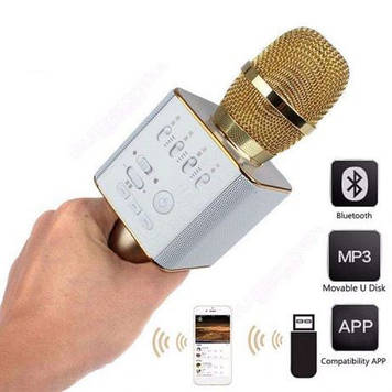 Мікрофон Q9 Портативний Караоке (USB, FM, AUX, Bluetooth)