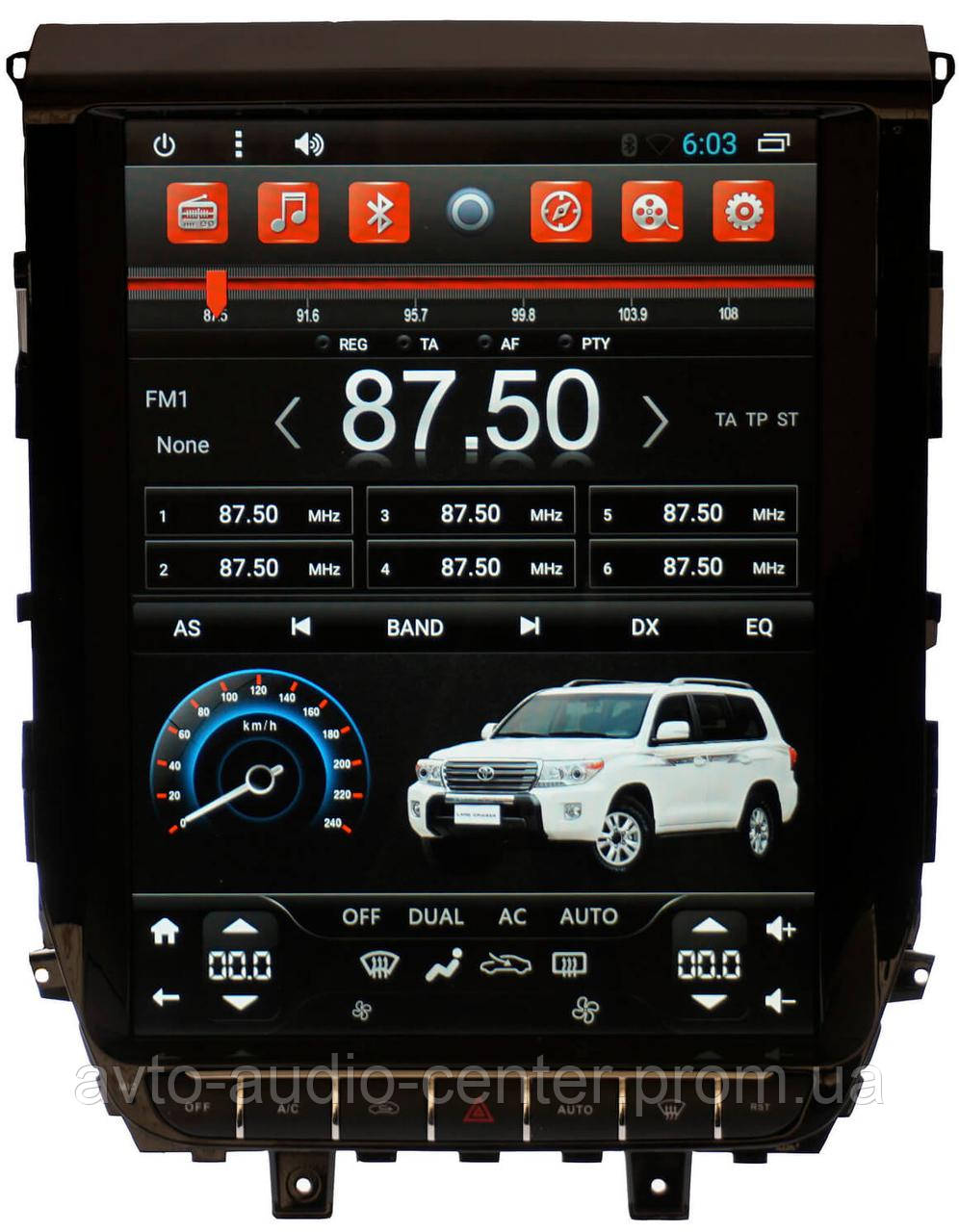 Штатна автомагнітола Sigma TOYOTA LAND CRUISER 200 2016- 12.1" IPS 2GB/32GB Android 7.1