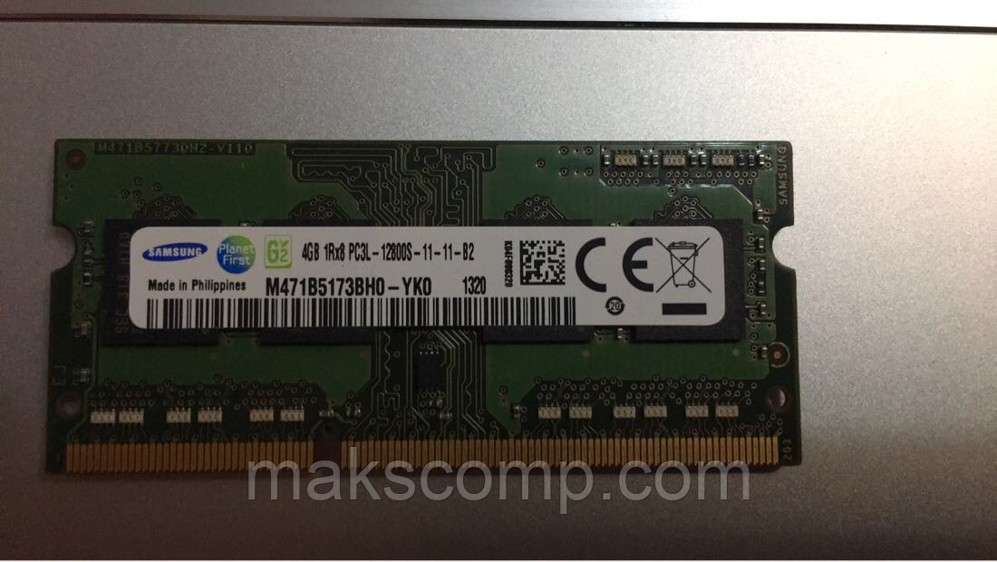 Пам’ять Samsung 4Gb DDR3-1600 So-DIMM PC3L-12800S 1.35v (M471B5173BH0-YK0) 11-11f2