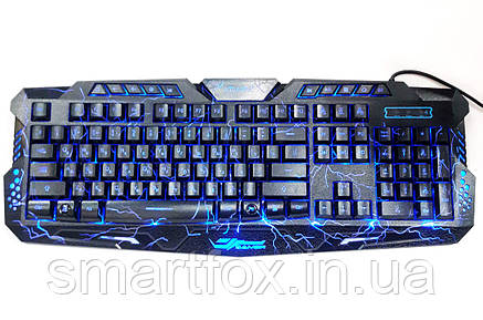 Ігрова клавіатура з підсвічуванням USB M200-2 Блискавка Gamer, фото 1