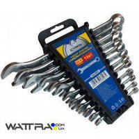 ⭐ Набір ключів комбінованих CRV 12 шт (6-22 мм) пластикове паковання з підвіскою ТМ "СТАЛЬ"