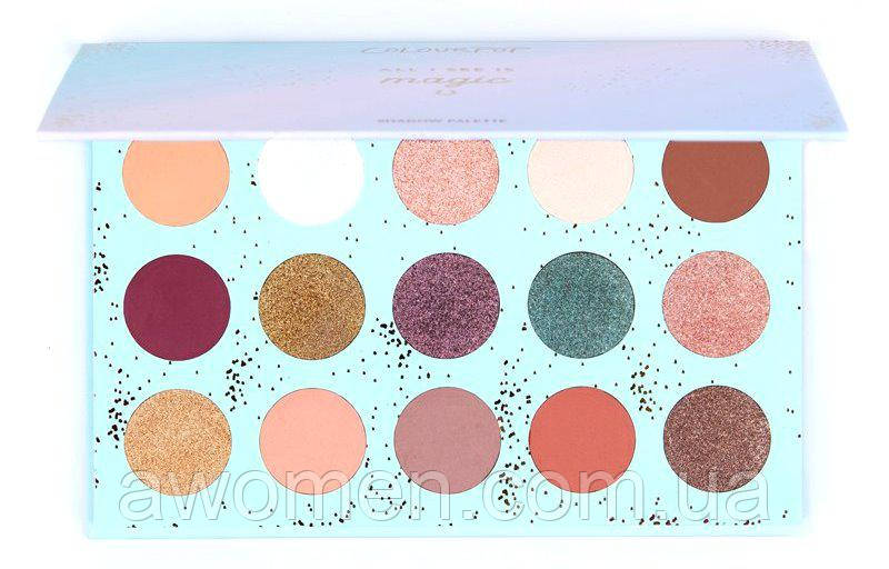 Тіні для очей Colourpop ALL I SEE IS MAGIC (15 кольорів), фото 1