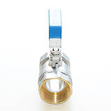 Кран кульовий для води різьбовий вн-вн важіль GENEBRE тип 3028 Ду40 Ру25, фото 4